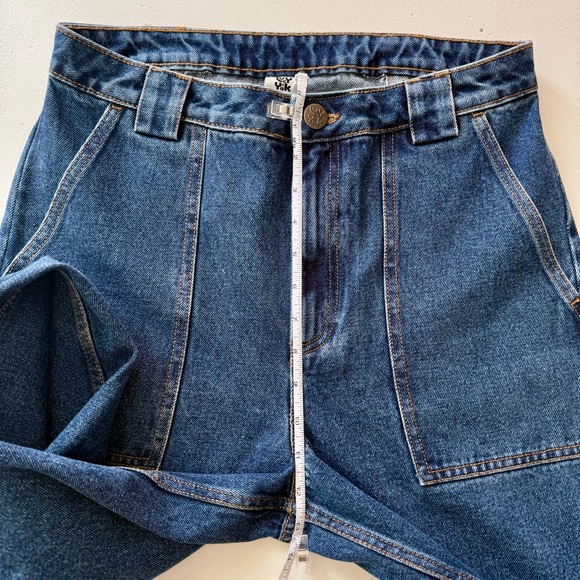 ✨Lucy & Yak Women's Mid Wash Blue High Waisted Wide-Leg Jeans NWT✨ - Picture 10 of 16